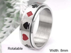 HY Wholesale Rings Jewelry 316L Stainless Steel Popular Rings-HY0125R017