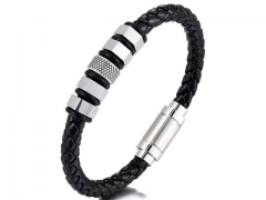 HY Wholesale Leather Bracelets Jewelry Popular Leather Bracelets-HY0137B073