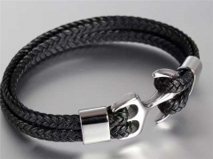 HY Wholesale Leather Bracelets Jewelry Popular Leather Bracelets-HY0133B130