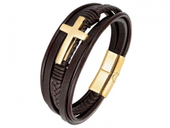 HY Wholesale Leather Bracelets Jewelry Popular Leather Bracelets-HY0136B010