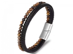 HY Wholesale Leather Bracelets Jewelry Popular Leather Bracelets-HY0135B068