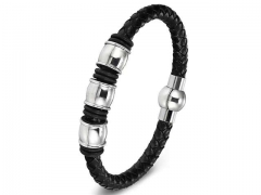 HY Wholesale Leather Bracelets Jewelry Popular Leather Bracelets-HY0130B328
