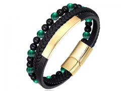 HY Wholesale Leather Bracelets Jewelry Popular Leather Bracelets-HY0136B121