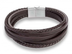HY Wholesale Leather Bracelets Jewelry Popular Leather Bracelets-HY0120B258