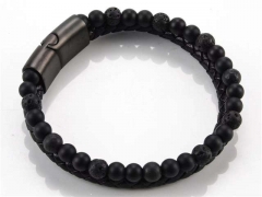 HY Wholesale Leather Bracelets Jewelry Popular Leather Bracelets-HY0058B020