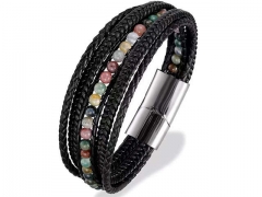 HY Wholesale Leather Bracelets Jewelry Popular Leather Bracelets-HY0135B084