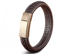 HY Wholesale Leather Bracelets Jewelry Popular Leather Bracelets-HY0130B123