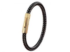 HY Wholesale Leather Bracelets Jewelry Popular Leather Bracelets-HY0130B051