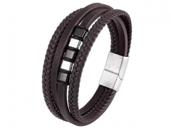 HY Wholesale Leather Bracelets Jewelry Popular Leather Bracelets-HY0120B241