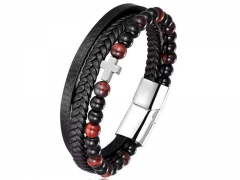 HY Wholesale Leather Bracelets Jewelry Popular Leather Bracelets-HY0136B191