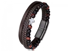 HY Wholesale Leather Bracelets Jewelry Popular Leather Bracelets-HY0136B127