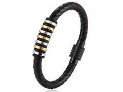 HY Wholesale Leather Bracelets Jewelry Popular Leather Bracelets-HY0133B234