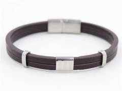 HY Wholesale Leather Bracelets Jewelry Popular Leather Bracelets-HY0129B059