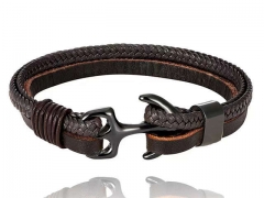HY Wholesale Leather Bracelets Jewelry Popular Leather Bracelets-HY0136B218