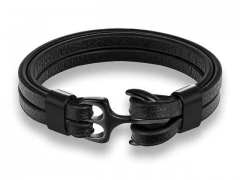 HY Wholesale Leather Bracelets Jewelry Popular Leather Bracelets-HY0135B051