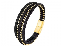 HY Wholesale Leather Bracelets Jewelry Popular Leather Bracelets-HY0120B286