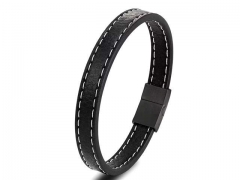 HY Wholesale Leather Bracelets Jewelry Popular Leather Bracelets-HY0120B176