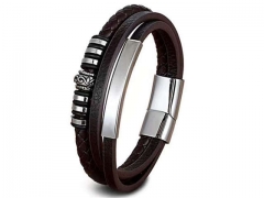 HY Wholesale Leather Bracelets Jewelry Popular Leather Bracelets-HY0130B450