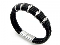 HY Wholesale Leather Bracelets Jewelry Popular Leather Bracelets-HY0041B010