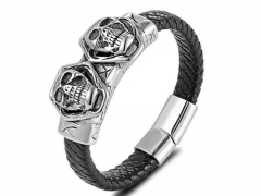 HY Wholesale Leather Bracelets Jewelry Popular Leather Bracelets-HY0135B045