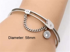 HY Wholesale Bangle Stainless Steel 316L Jewelry Bangle-HY0041B186