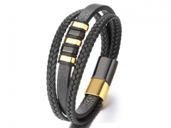 HY Wholesale Leather Bracelets Jewelry Popular Leather Bracelets-HY0129B193