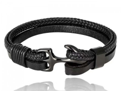 HY Wholesale Leather Bracelets Jewelry Popular Leather Bracelets-HY0136B025