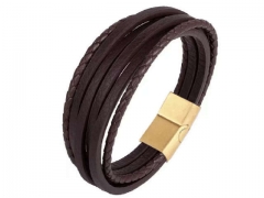 HY Wholesale Leather Bracelets Jewelry Popular Leather Bracelets-HY0136B180