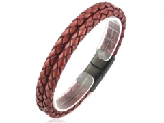 HY Wholesale Leather Bracelets Jewelry Popular Leather Bracelets-HY0058B034