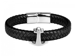 HY Wholesale Leather Bracelets Jewelry Popular Leather Bracelets-HY0120B087