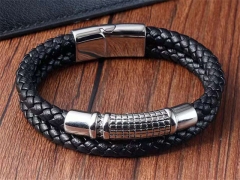 HY Wholesale Leather Bracelets Jewelry Popular Leather Bracelets-HY0133B180
