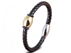 HY Wholesale Leather Bracelets Jewelry Popular Leather Bracelets-HY0130B266