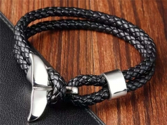 HY Wholesale Leather Bracelets Jewelry Popular Leather Bracelets-HY0133B213