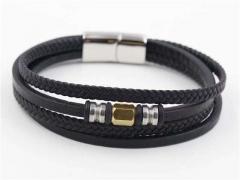 HY Wholesale Leather Bracelets Jewelry Popular Leather Bracelets-HY0129B108