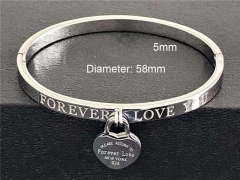 HY Wholesale Bangle Stainless Steel 316L Jewelry Bangle-HY0041B058
