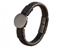HY Wholesale Leather Bracelets Jewelry Popular Leather Bracelets-HY0130B174