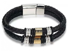 HY Wholesale Leather Bracelets Jewelry Popular Leather Bracelets-HY0130B395