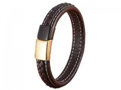HY Wholesale Leather Bracelets Jewelry Popular Leather Bracelets-HY0130B320
