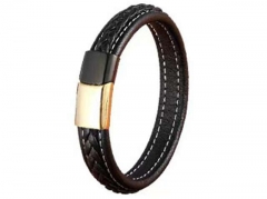 HY Wholesale Leather Bracelets Jewelry Popular Leather Bracelets-HY0130B319