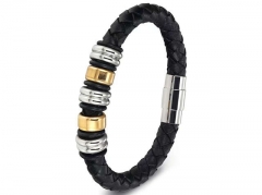 HY Wholesale Leather Bracelets Jewelry Popular Leather Bracelets-HY0130B306