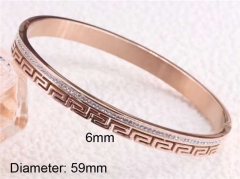 HY Wholesale Bangle Stainless Steel 316L Jewelry Bangle-HY0122B048