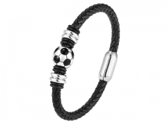 HY Wholesale Leather Bracelets Jewelry Popular Leather Bracelets-HY0120B188