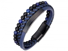 HY Wholesale Leather Bracelets Jewelry Popular Leather Bracelets-HY0136B074