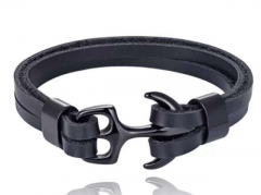HY Wholesale Leather Bracelets Jewelry Popular Leather Bracelets-HY0136B044