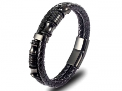 HY Wholesale Leather Bracelets Jewelry Popular Leather Bracelets-HY0120B024