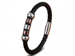 HY Wholesale Leather Bracelets Jewelry Popular Leather Bracelets-HY0130B244