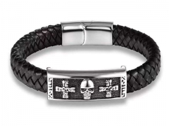 HY Wholesale Leather Bracelets Jewelry Popular Leather Bracelets-HY0135B017