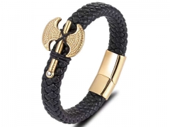 HY Wholesale Leather Bracelets Jewelry Popular Leather Bracelets-HY0135B100