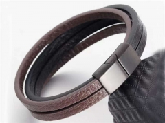 HY Wholesale Leather Bracelets Jewelry Popular Leather Bracelets-HY0133B245