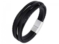 HY Wholesale Leather Bracelets Jewelry Popular Leather Bracelets-HY0136B175
